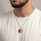 Aries Pendant with Red Jasper Stone