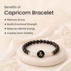 Kashi Rinmukteshwar Siddh Capricorn Zodiac Bracelet for Women with Free Raw Selenite Plate