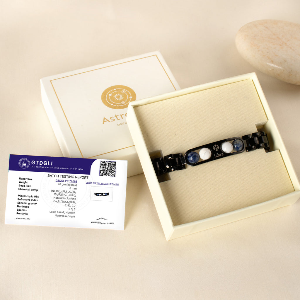 Libra Zodiac Metal Bracelet