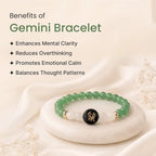 Kashi Rinmukteshwar Siddh Gemini Zodiac Bracelet for Women with Free Raw Selenite Plate