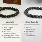 Karungali Malai Bracelet 8mm with Govt. Certification