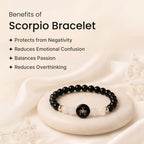 Kashi Rinmukteshwar Siddh Scorpio Zodiac Bracelet for Women with Free Raw Selenite Plate