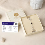 Kashi Rinmukteshwar Siddh Capricorn Zodiac Constellation Bracelet with Free Raw Selenite Plate