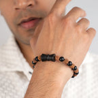 Karungali Rudraksha Damru Bracelet