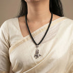 Karungali Mala with Shiv Trishul Nandi Pendant