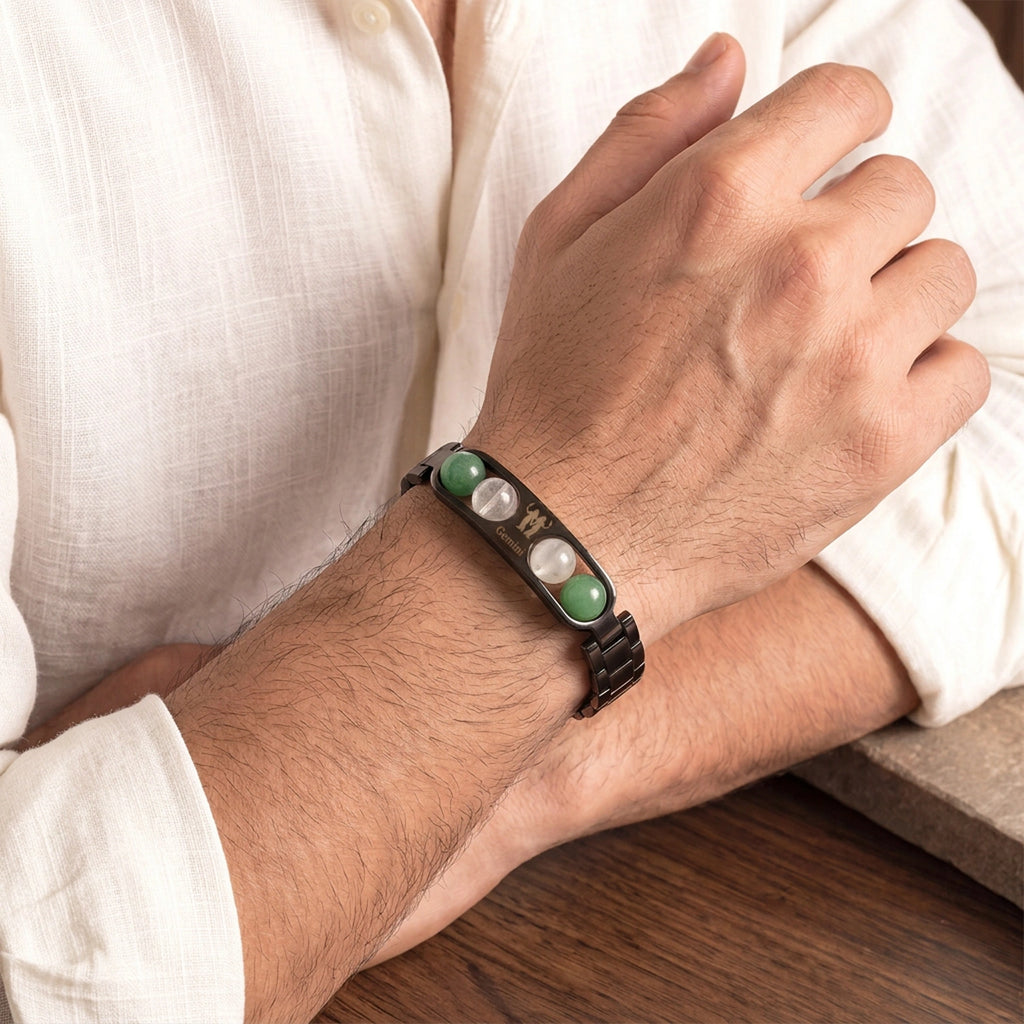 Gemini Zodiac Metal Bracelet