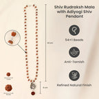 Shiv Rudraksha Mala with Adiyogi Shiv Pendant