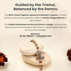 Om Trishul Damru Rudraksha Bracelet