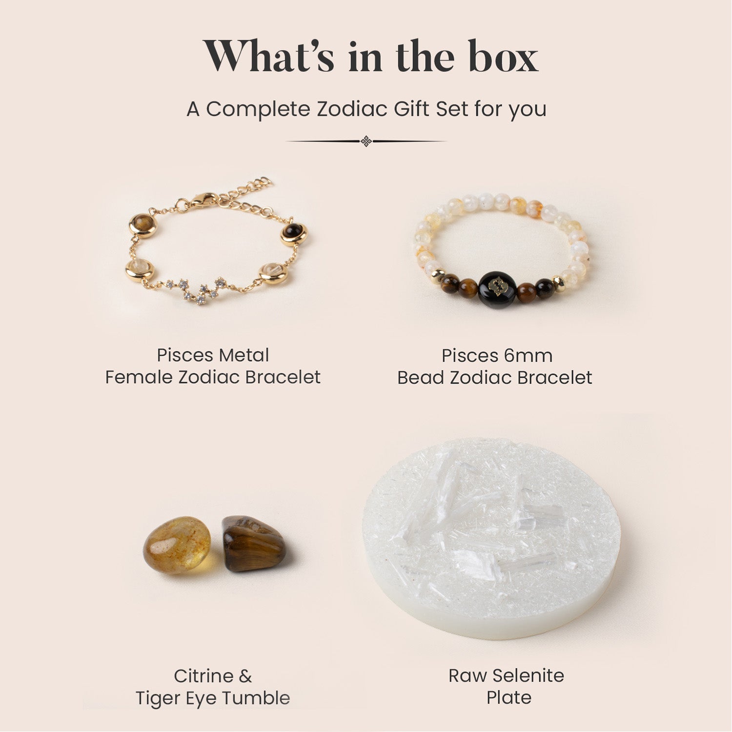 Pisces Zodiac Gift Set for Women