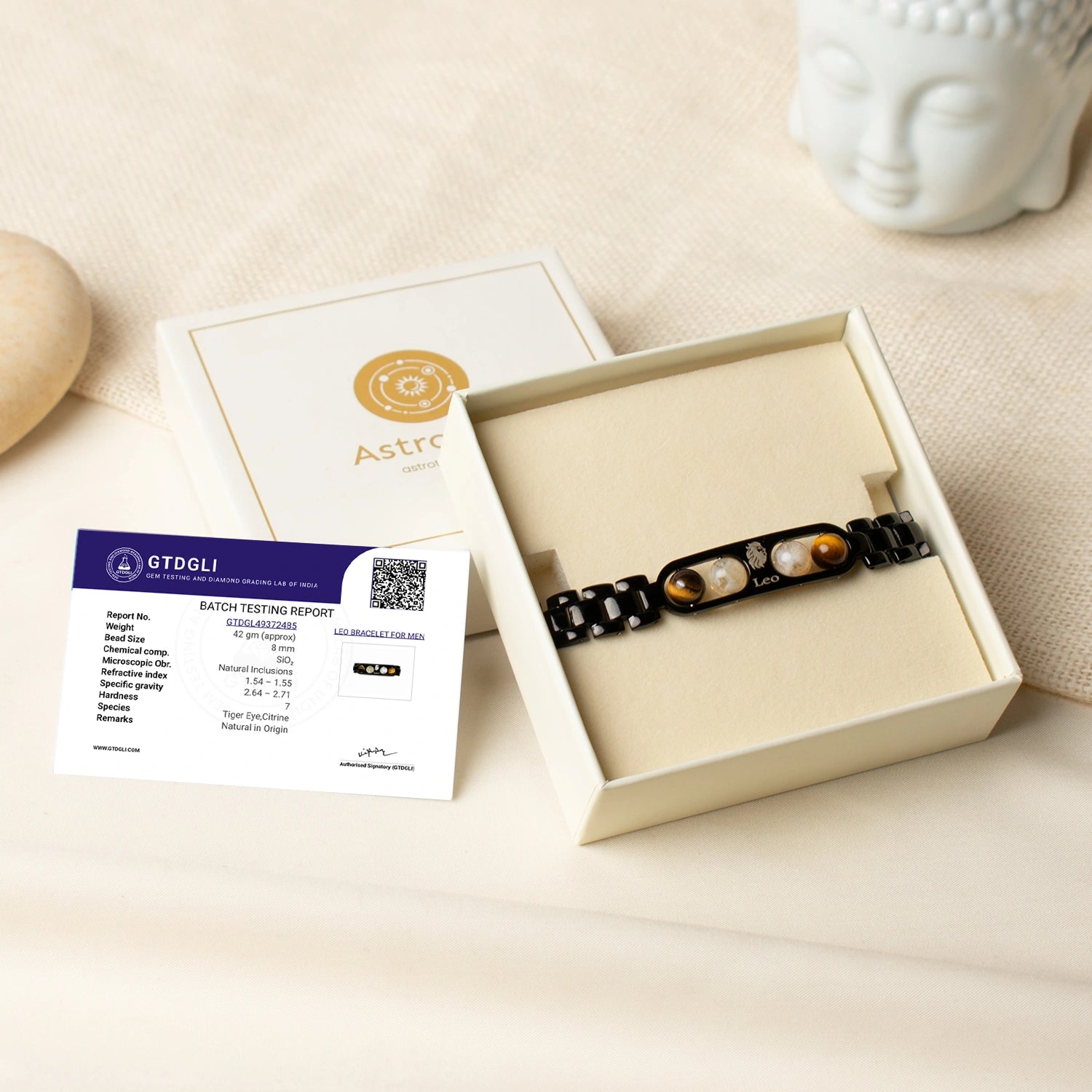 Leo Zodiac Metal Bracelet