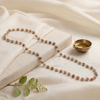 Silver Plated Tulsi Mala
