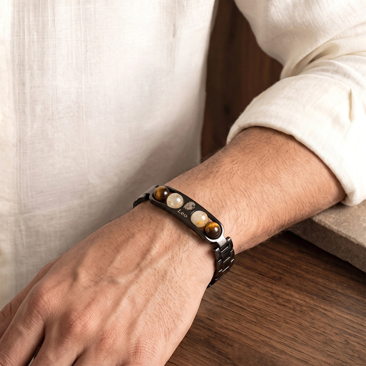 Leo Zodiac Metal Bracelet