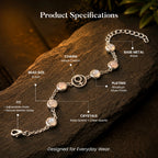 Kashi Rinmukteshwar Siddh Psychic Number 6 Venus Crystal Bracelet with FREE Raw Selenite Plate