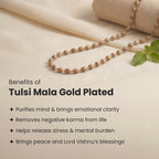 Gold Plated Tulsi Mala