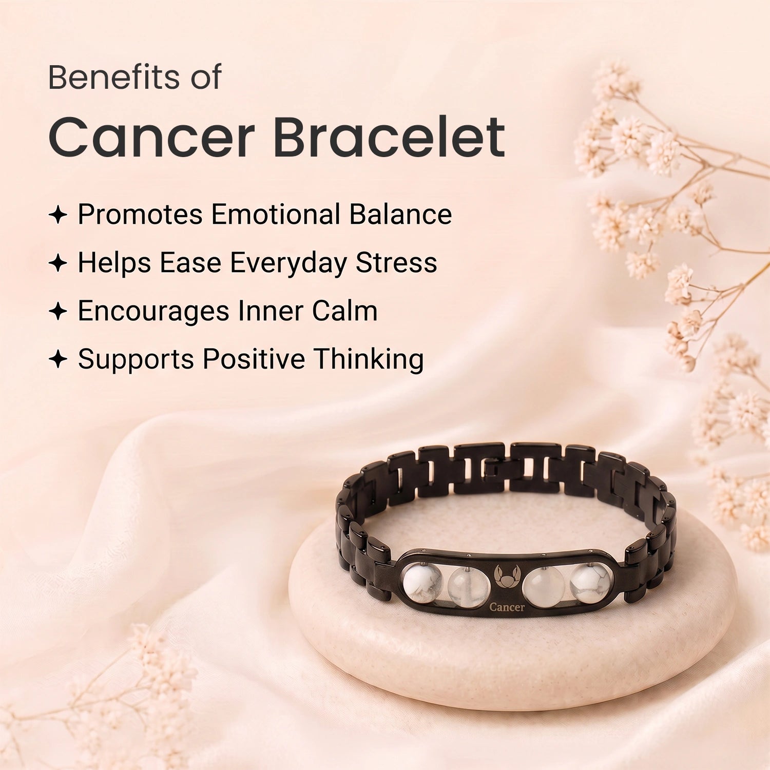 Cancer Zodiac Metal Bracelet