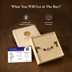 Kashi Rinmukteshwar Siddh Psychic Number 8 Saturn Crystal Bracelet with FREE Raw Selenite Plate