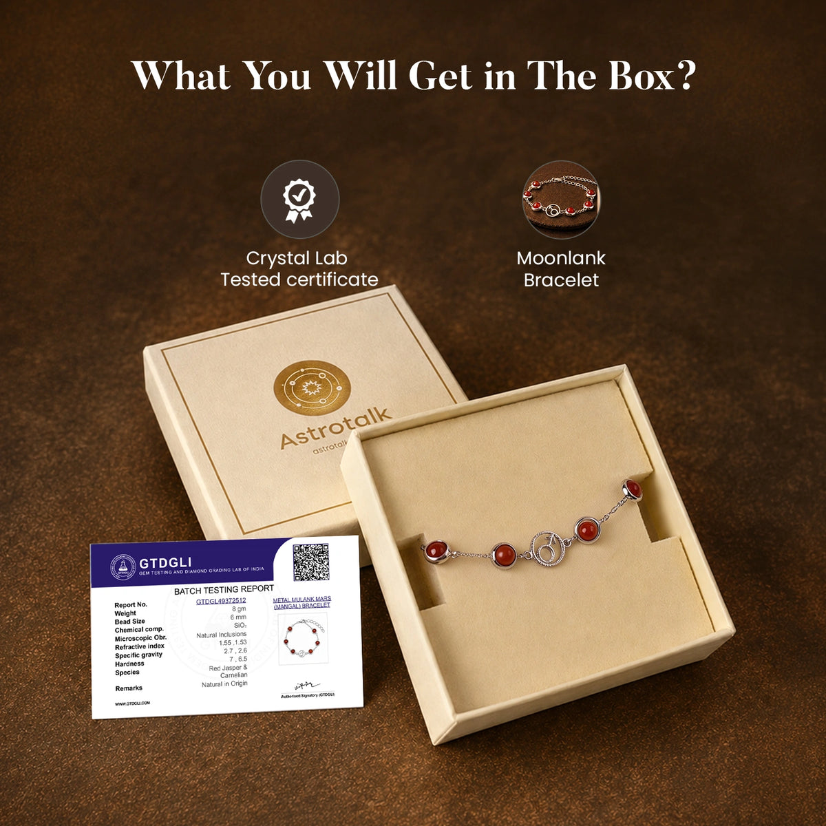 Psychic Number 9 Mars Crystal Bracelet with FREE Raw Selenite Plate