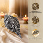 Silver Plated Ganesh Shankh (Conch)