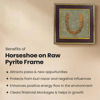 Horseshoe on Raw Pyrite Frame