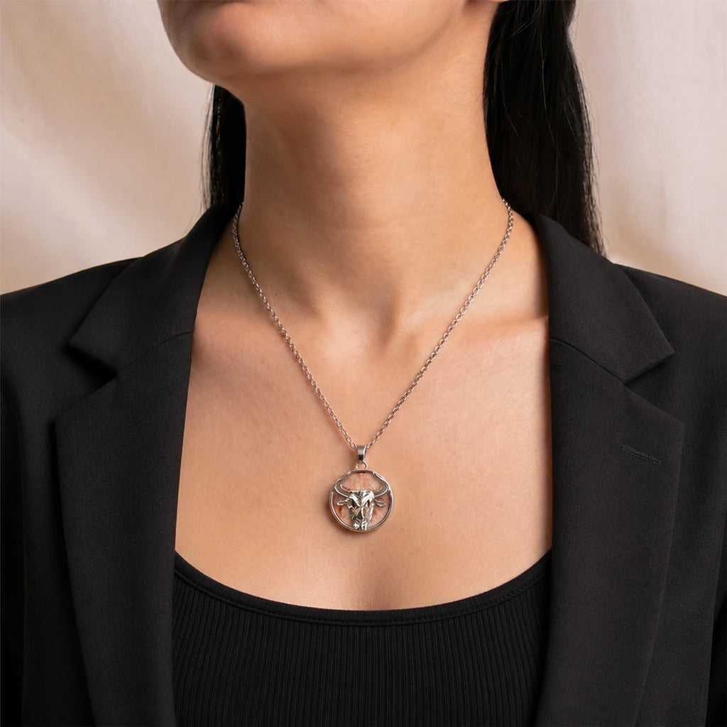 Taurus Pendant with Sunstone