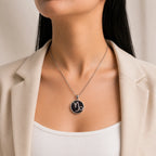 Capricorn Pendant with Garnet