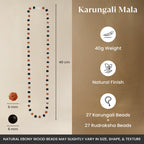 Divya Raksha Combo - Rudraksha karungali Mala with 7 Mukhi Rudraksha Bracelet