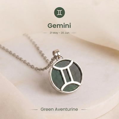 Gemini Pendant with Green Aventurine