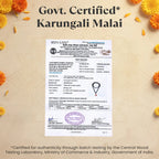 Karungali Malai 8mm – 108+1 Authentic Ebony Wood Beads (Govt. Certified)