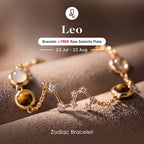 Kashi Rinmukteshwar Siddh Leo Zodiac Constellation Bracelet with Free Raw Selenite Plate