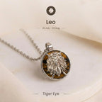 Leo Pendant with Tiger Eye