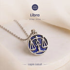 Libra Pendant with Lapis Lazuli