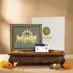 Limited Edition - 7 Horses on Raw Pyrite Frame (Big Size)