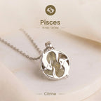 Pisces Pendant with Citrine