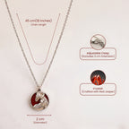 Aries Pendant with Red Jasper Stone