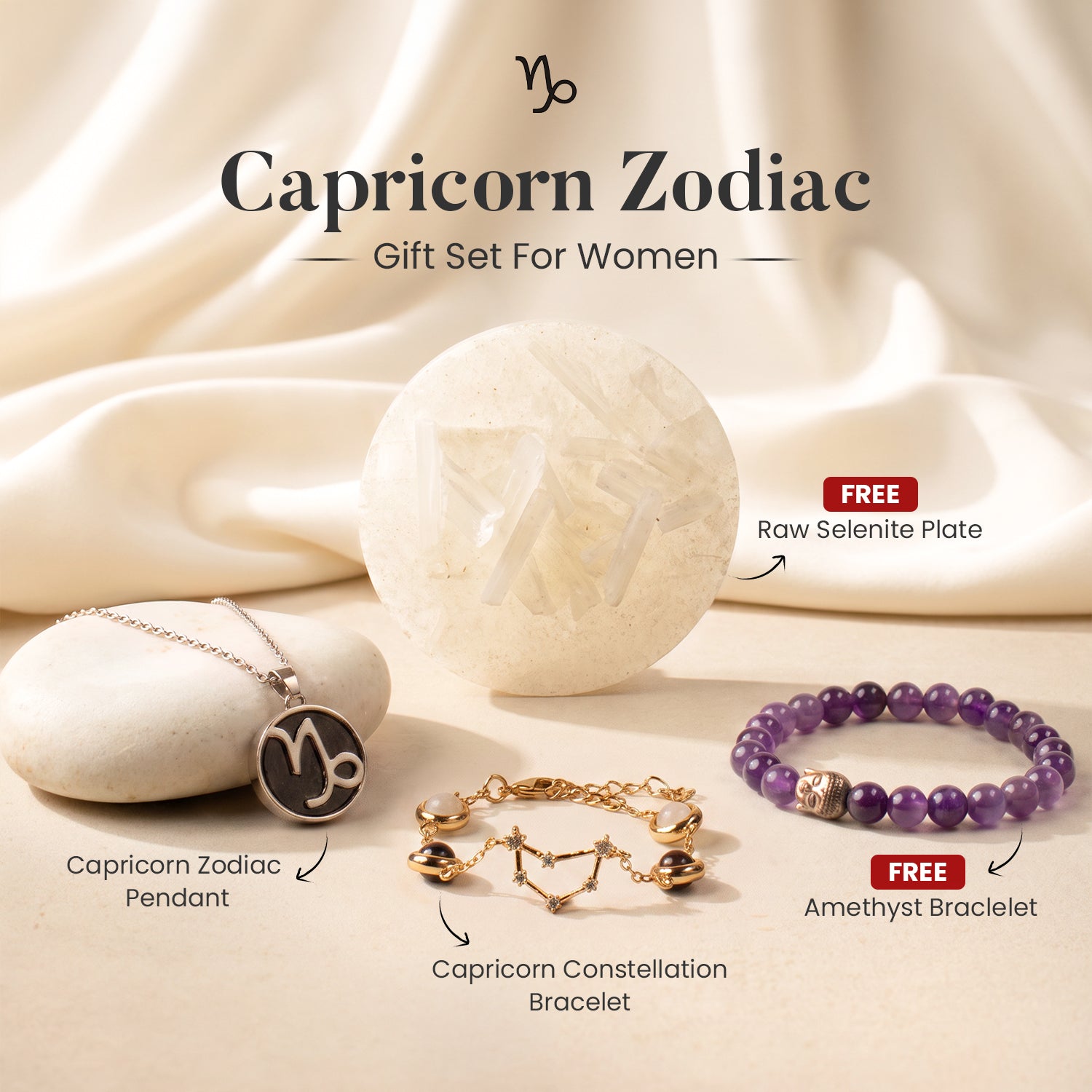 Capricorn Zodiac Gift Set For Women