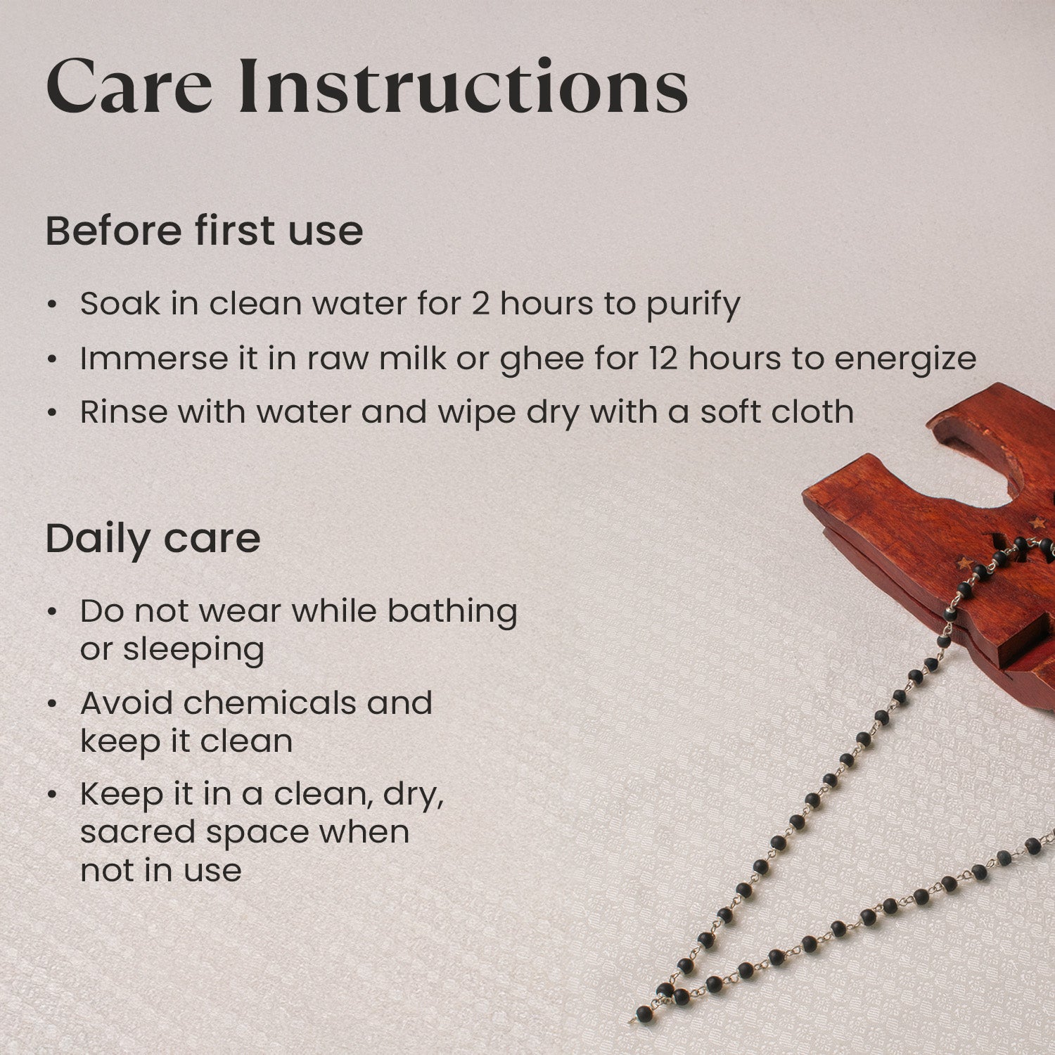 Karungali Malai Silver Capped || 6mm – 54+1 Beads (Original Ebony Wood) with Govt. Certification