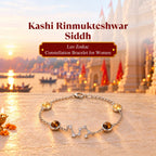 Kashi Rinmukteshwar Siddh Leo Zodiac Constellation Bracelet with Free Raw Selenite Plate