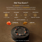 Kashi Rinmukteshwar Siddh Psychic Number 1 Sun Crystal Bracelet with FREE Raw Selenite Plate