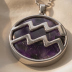 Aquarius Pendant with Amethyst