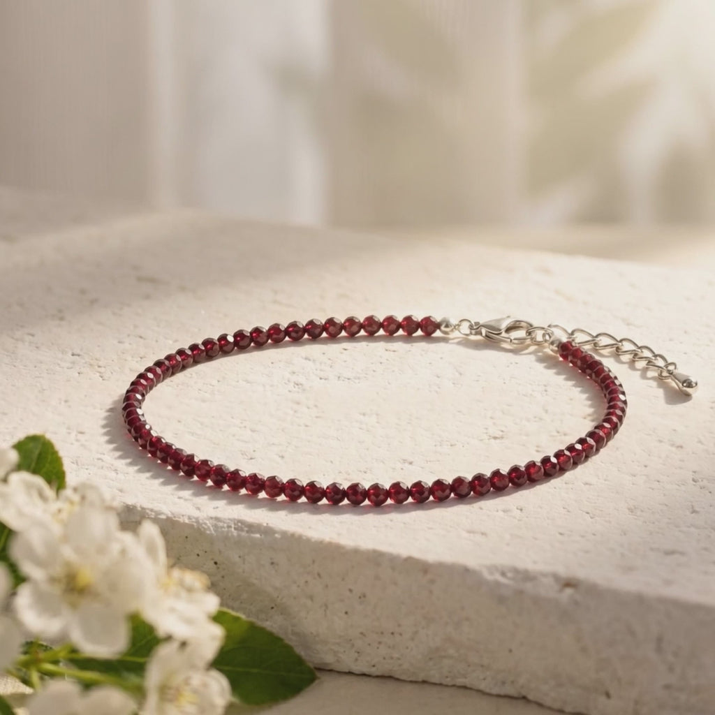 Garnet Anklet