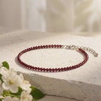 Garnet Anklet