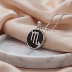Scorpio Pendant with Black Obsidian
