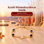 Kashi Rinmukteshwar Siddh Sagittarius Zodiac Constellation Bracelet with Free Raw Selenite Plate