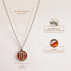 Virgo Pendant with Carnelian